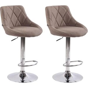Homestoreking Tabourets de Bar Lazio Réglables 360° Tissu - Moderne Homestoreking Tabourets de Bar Lazio Réglables 360° Tissu - Moderne