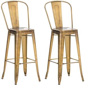 CLP Aiden Oro Taburete Industrial de Metal - Moderno, Estable, Fácil de Limpiar CLP Aiden Oro Taburete Industrial de Metal - Moderno, Estable, Fácil de Limpiar