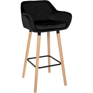 Silla de Barra CLP Grant - Diseño Ergonómico, Cojín de Terciopelo Removible, Estructura de Madera Silla de Barra CLP Grant - Diseño Ergonómico, Cojín de Terciopelo Removible, Estructura de Madera