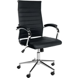 Silla de oficina en cuero genuino Mollis - Ergonómica, Ajustable, Elegante Silla de oficina en cuero genuino Mollis - Ergonómica, Ajustable, Elegante