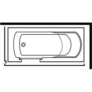 Steinkamp Easy Entry Badewanne - 170x75 cm, Glastür, Styrodur Steinkamp Easy Entry Badewanne - 170x75 cm, Glastür, Styrodur