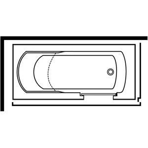 Steinkamp Badewanne 180 x 80 cm mit Glastür - Rückenschräge links Steinkamp Badewanne 180 x 80 cm mit Glastür - Rückenschräge links