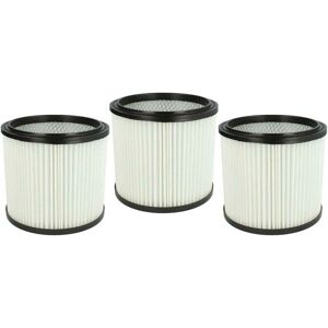 vhbw - Vacuum Cleaner Filter Set - 3 Pleated Cartridge Filters - White vhbw - Vacuum Cleaner Filter Set - 3 Pleated Cartridge Filters - White