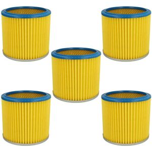 vhbw - 5x pleated filter compatible with Kärcher NT 221 - Blue/Yellow - Vacuum Cleaner Filter vhbw - 5x pleated filter compatible with Kärcher NT 221 - Blue/Yellow - Vacuum Cleaner Filter