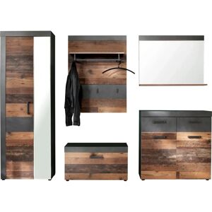 trendteam Garderoben-Set "Indy" 5-teilig Vintage trendteam Garderoben-Set "Indy" 5-teilig Vintage