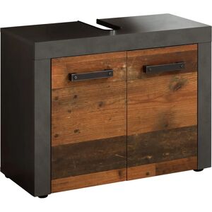 Szafka pod umywalkę Indy od Trendteam - Stare drewno, szary, 72x56x34cm Szafka pod umywalkę Indy od Trendteam - Stare drewno, szary, 72x56x34cm