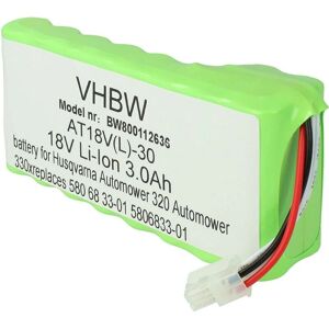 vhbw Husqvarna Automower Battery Pack - 3000mAh 18V Li-ion vhbw Husqvarna Automower Battery Pack - 3000mAh 18V Li-ion