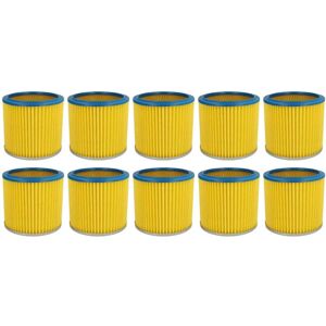 HWBW Vacuum Cleaner Filter - 10 Blue Yellow Pleated Cartridge - Compatible with Parkside PNTS 35/5(E/S), 30/9 E, 30/9(E/S), 30/9 HWBW Vacuum Cleaner Filter - 10 Blue Yellow Pleated Cartridge - Compatible with Parkside PNTS 35/5(E/S), 30/9 E, 30/9(E/S), 30/9