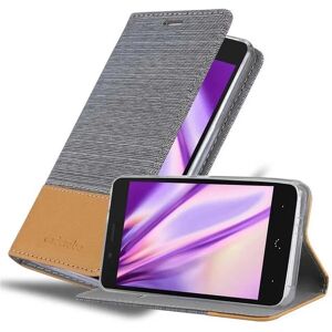 Oppo BQ Aquaris X5 PLUS Jeans-Style Schutzhülle - Ständer & Hellgrau-Braun Oppo BQ Aquaris X5 PLUS Jeans-Style Schutzhülle - Ständer & Hellgrau-Braun
