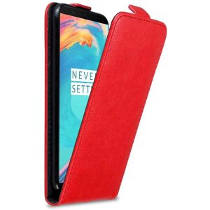 OnePlus 5T Schutzhülle - Rot - Flip-Design mit Magnetverschluss OnePlus 5T Schutzhülle - Rot - Flip-Design mit Magnetverschluss