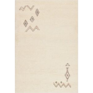 THEKO Hadj 225 Wool Rug - Berber, Handknotted, Beige THEKO Hadj 225 Wool Rug - Berber, Handknotted, Beige