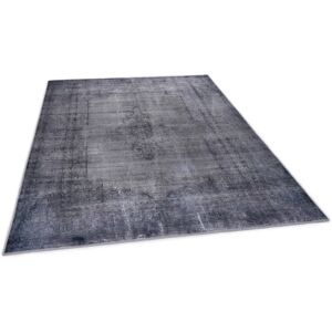 Gino Falcone Vintage-Teppich - 160x230cm - Dunkelgrau - Orientalisches Muster - Pflegeleicht Gino Falcone Vintage-Teppich - 160x230cm - Dunkelgrau - Orientalisches Muster - Pflegeleicht