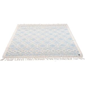 TOM TAILOR HOME Farbiger Makramee-Teppich - Wolle, Blau, 65x135cm TOM TAILOR HOME Farbiger Makramee-Teppich - Wolle, Blau, 65x135cm