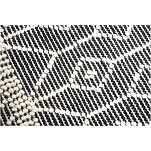 Tom Tailor Grauer Handgewebter Woll- Ethno-Teppich - Teppich Tom Tailor Grauer Handgewebter Woll- Ethno-Teppich - Teppich