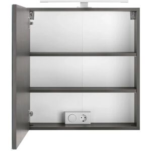 WELLTIME Davos Badspiegelschrank - LED, Verstellbar, 60x20x64cm WELLTIME Davos Badspiegelschrank - LED, Verstellbar, 60x20x64cm