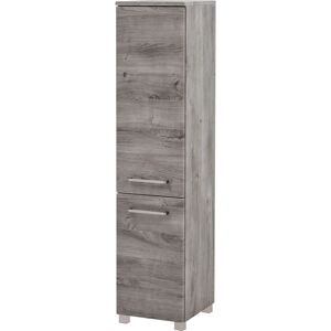 Held Möbel Windau Midischrank - 2 Türen, 30x130x35cm, Braun - Midischrank Held Möbel Windau Midischrank - 2 Türen, 30x130x35cm, Braun - Midischrank