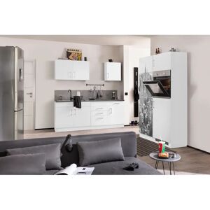 Kochstation KS-Paris - Komplett weiße Küche - 330cm x 60cm Kochstation KS-Paris - Komplett weiße Küche - 330cm x 60cm