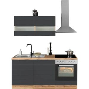 Kochstation KS-Luhe - Moderne Grau & Weiß Küchenzeile - 180cm Kochstation KS-Luhe - Moderne Grau & Weiß Küchenzeile - 180cm