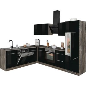 KOCHSTATION KS-Brindisi - Hochglanz Vintage Eichen Küche KOCHSTATION KS-Brindisi - Hochglanz Vintage Eichen Küche