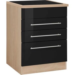 Held Möbel Eton Küchenunterschrank - 60x85x60 cm - Schwarz Hochglanz Held Möbel Eton Küchenunterschrank - 60x85x60 cm - Schwarz Hochglanz