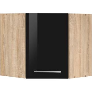 Held Möbel Eton Wandhängeschrank - Verstellbar Hochglanz Schwarz - 60x57x60cm Held Möbel Eton Wandhängeschrank - Verstellbar Hochglanz Schwarz - 60x57x60cm