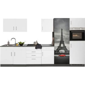 Held Möbel Paris Küchenzeile - Weiß/Grafit - 330cm x 60cm Held Möbel Paris Küchenzeile - Weiß/Grafit - 330cm x 60cm