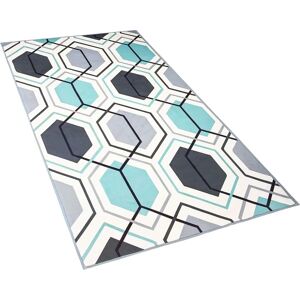 Beliani Multicolour Geometric Pattern 80x150cm Area Rug - Area Rug Beliani Multicolour Geometric Pattern 80x150cm Area Rug - Area Rug
