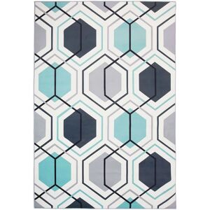 Beliani Multicolour Geometric Pattern Area Rug - 160x230 cm Beliani Multicolour Geometric Pattern Area Rug - 160x230 cm