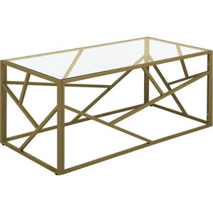 Beliani Gold Coffee Table - Geometric Modern Design Beliani Gold Coffee Table - Geometric Modern Design