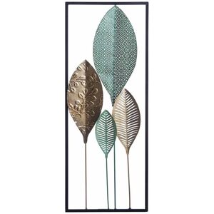 Beliani Wall Decor Leaf Multicolour Metal Wall Art Modern Style - Wall Decor Beliani Wall Decor Leaf Multicolour Metal Wall Art Modern Style - Wall Decor
