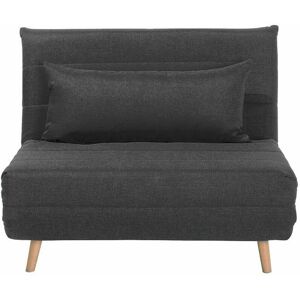 Beliani Small Sofa Bed Dark Grey - Sofa Bed Beliani Small Sofa Bed Dark Grey - Sofa Bed
