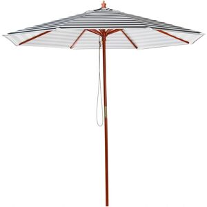 Beliani Garden Sun Parasol - Weather Resistant Polyester, Birch Wood Pole Beliani Garden Sun Parasol - Weather Resistant Polyester, Birch Wood Pole