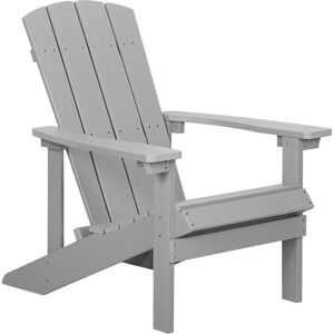 Beliani Garden Chair Light Grey - Weather Resistant Modern Style - Garden Chair Beliani Garden Chair Light Grey - Weather Resistant Modern Style - Garden Chair