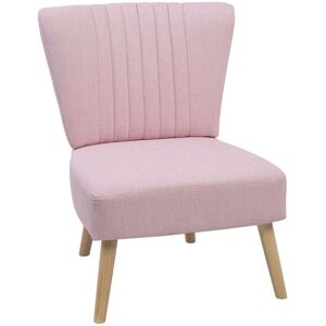 Beliani Fauteuil Rose - Tapisserie Verticale - Publicité Beliani Fauteuil Rose - Tapisserie Verticale - Publicité
