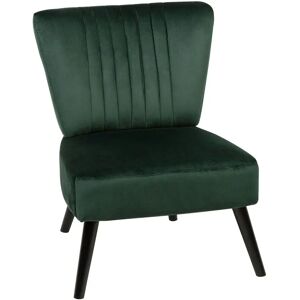 Beliani Armchair VAASA Velvet Emerald Green - Armchair Beliani Armchair VAASA Velvet Emerald Green - Armchair