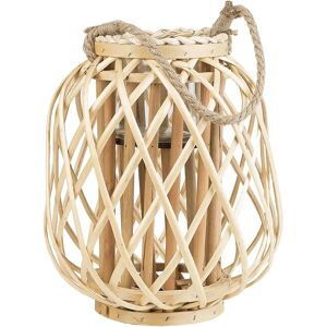 Beliani Lantern Willow Wood - Natural - 30 cm Lantern Beliani Lantern Willow Wood - Natural - 30 cm Lantern