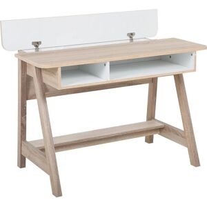 Beliani Desk Light Wood Jackson - Desk Scandinavian 110x60cm Beliani Desk Light Wood Jackson - Desk Scandinavian 110x60cm