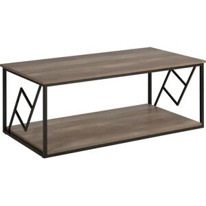 Beliani Coffee Table Dark Wood - Rectangular Modern Industrial Living Room Beliani Coffee Table Dark Wood - Rectangular Modern Industrial Living Room