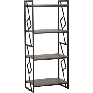 Beliani Model FORRES Dark Wood 4-Tier Bookcase - Bookcase Beliani Model FORRES Dark Wood 4-Tier Bookcase - Bookcase