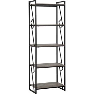 Beliani 5 Tier Bookcase Dark Wood - Bookcase Beliani 5 Tier Bookcase Dark Wood - Bookcase