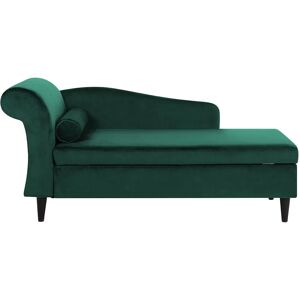 Beliani LUIRO Velvet Left Hand Chaise Lounge - Storage Beliani LUIRO Velvet Left Hand Chaise Lounge - Storage