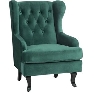 Beliani ALTA Dark Green Velvet Armchair - Armchair Beliani ALTA Dark Green Velvet Armchair - Armchair