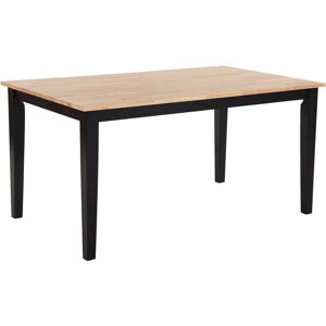 Beliani Geogia Black Dining Table - 6 Seats Scandinavian Beliani Geogia Black Dining Table - 6 Seats Scandinavian
