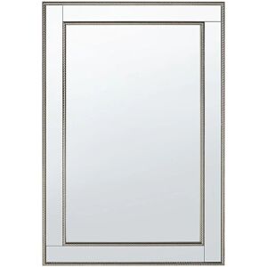 Beliani FENIOUX Silver Wall Mirror - Rectangular 60x90cm Minimalist Art Deco Beliani FENIOUX Silver Wall Mirror - Rectangular 60x90cm Minimalist Art Deco
