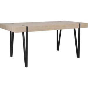 Beliani Dining Table - ADENA - Rectangular Industrial Style - 150x90 cm Beliani Dining Table - ADENA - Rectangular Industrial Style - 150x90 cm