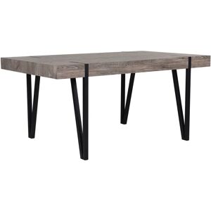 Beliani ADENA Dark Wood Dining Table - 150x90 cm Industrial Style Beliani ADENA Dark Wood Dining Table - 150x90 cm Industrial Style