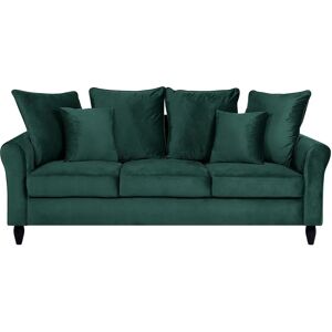 Beliani BORNHOLM Green Velvet 3-Seater Sofa - Sofa Beliani BORNHOLM Green Velvet 3-Seater Sofa - Sofa
