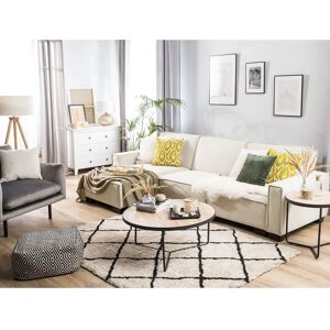 Beliani Corner Sofa Bed - Right Hand L-Shaped 3 Seater Beliani Corner Sofa Bed - Right Hand L-Shaped 3 Seater