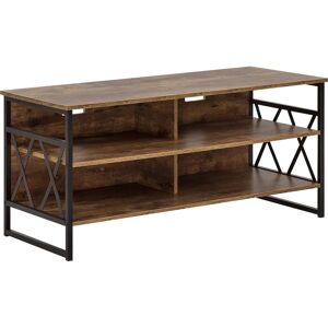 Beliani CARLISLE Brown Modern Industrial TV Stand - TV Stand Beliani CARLISLE Brown Modern Industrial TV Stand - TV Stand