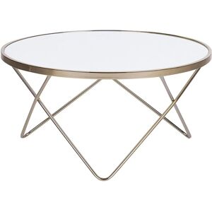 Beliani Gold Round Coffee Table - Coffee Table Beliani Gold Round Coffee Table - Coffee Table